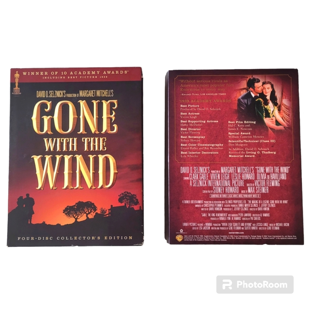 Gone with the Wind DVD Four-Disc Collector's Edition EUC
